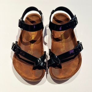 Birkenstock Black Patent Youth Sandal EU Size 32
